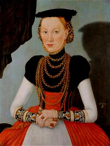 Lucas Cranach d.J. - Weibliches Bildnis, 1564 (Kunsthistorisches Museum)
