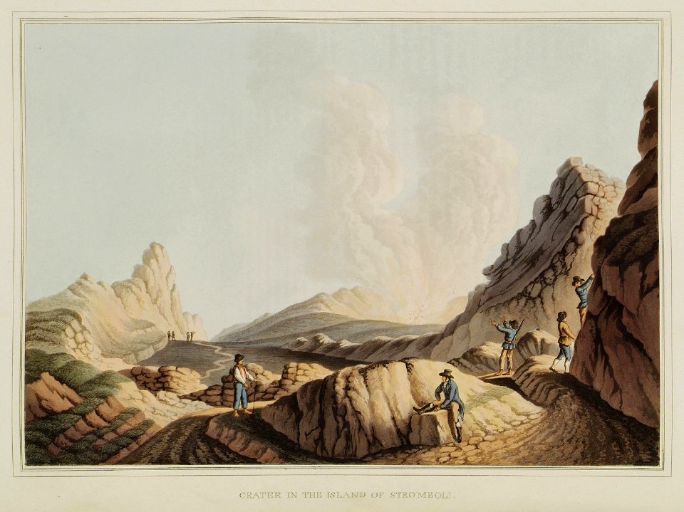 Crater in the island of Strombol - Mayer Luigi - 1810