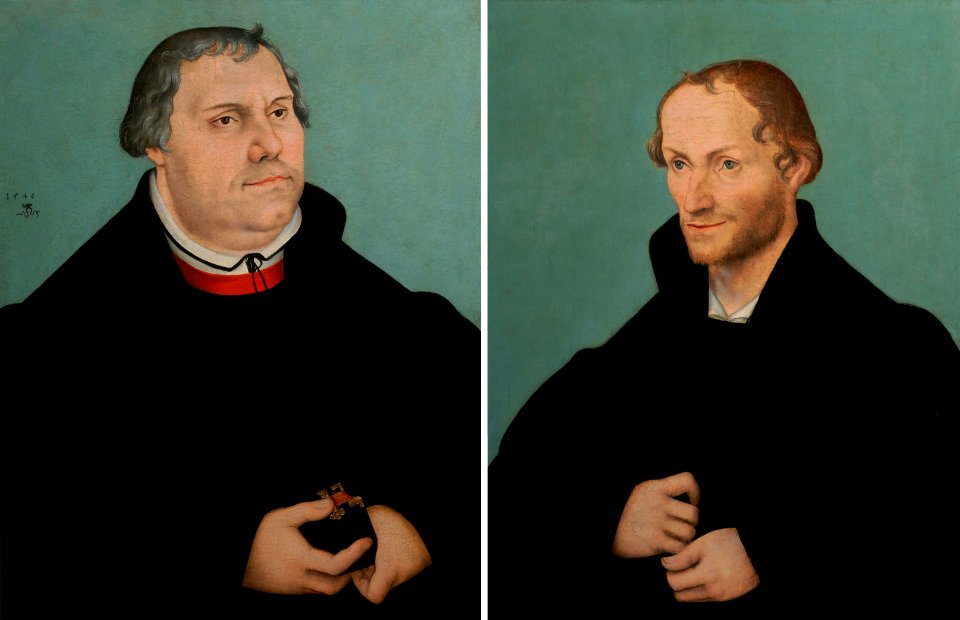 Lucas Cranach d.J. - Martin Luther & Philippe Melanchthon (1546)