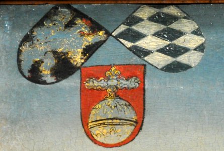 Lucas Cranach dJ Hirschjagd KHM Wappen links