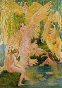 The Swan Maidens by Walter Crane 4
