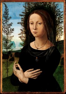 Lorenzo di Credi woman Metropolitan. Free illustration for personal and commercial use.