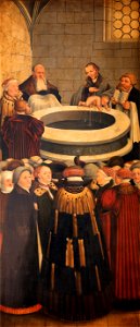 Lucas Cranach d.J. - Reformationsaltar, St. Marien zu Wittenberg, linker Flügel