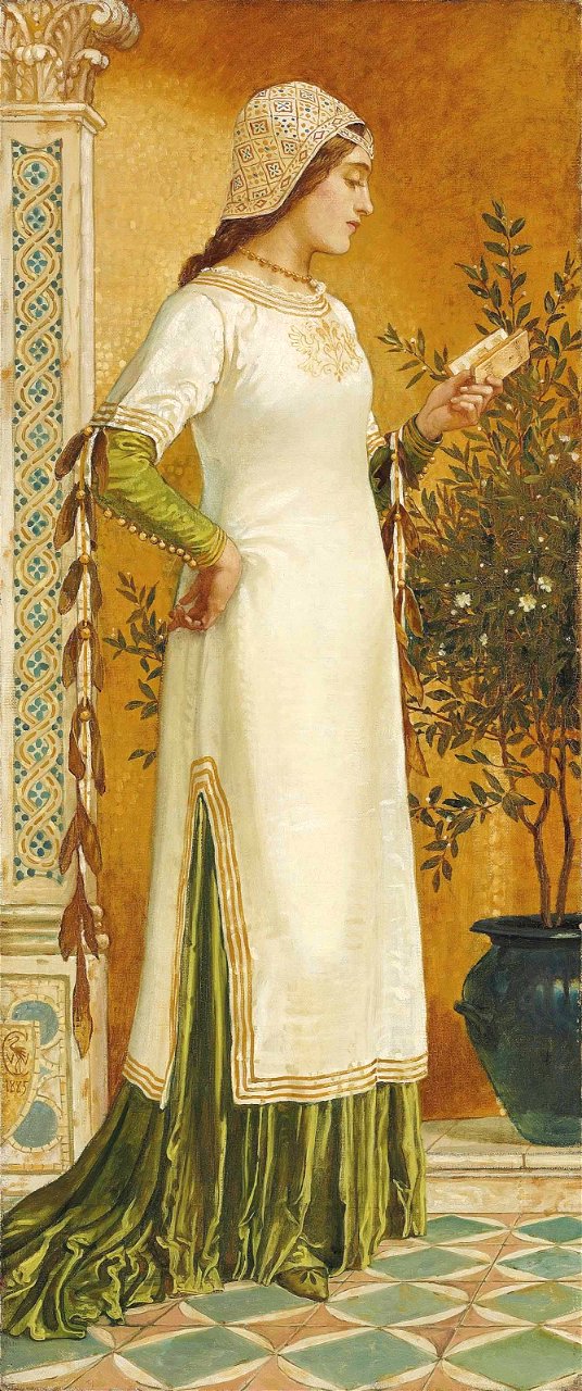 Walter T. Crane - Laura reading (1885)