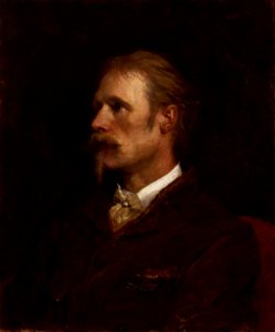 Walter Crane by George Frederic Watts. Free illustration for personal and commercial use.