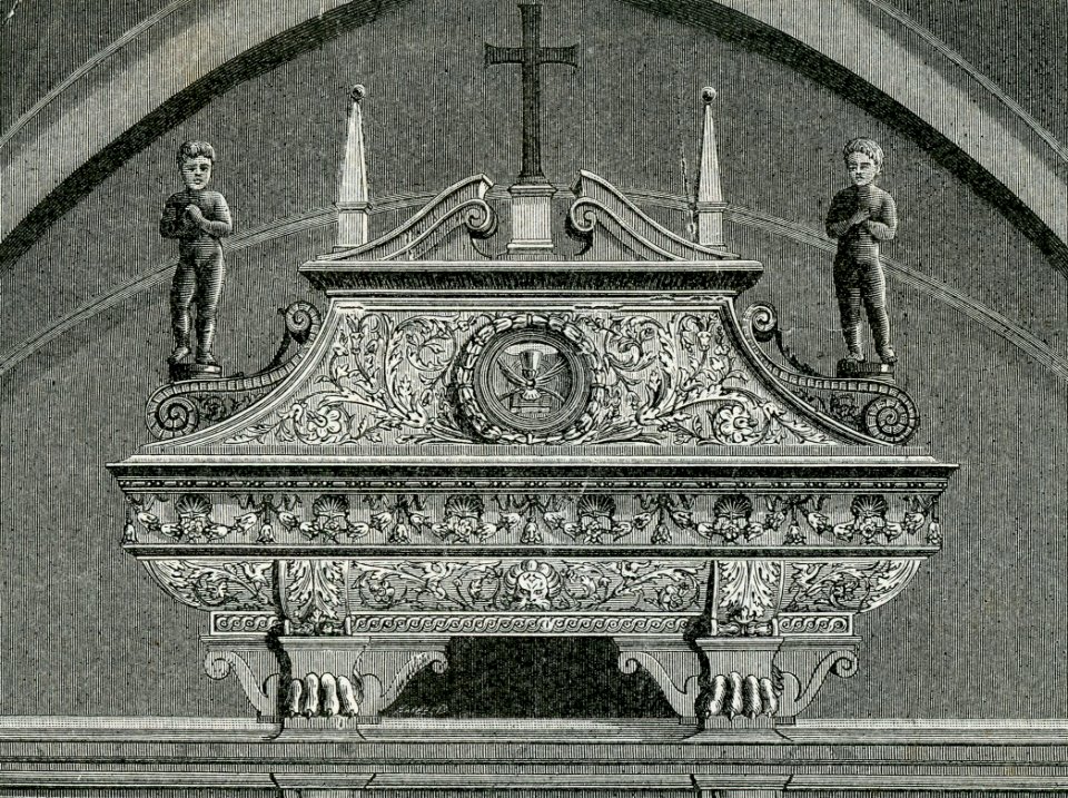 Cremona Duomo sarcofago nella cripta