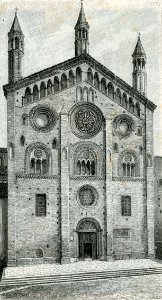 Cremona Duomo facciata del fianco