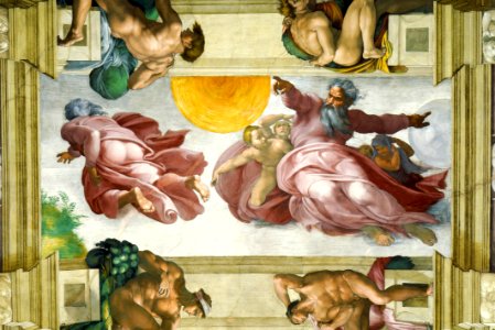 Creación del sol, luna y planetas