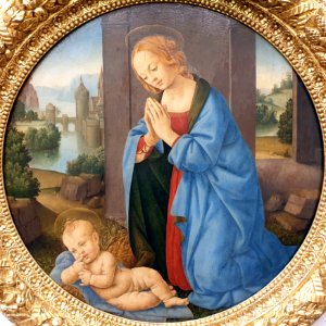 1483 di Credi Die Anbetung des Kindes Gemäldegalerie Kat.Nr. 89 anagoria
