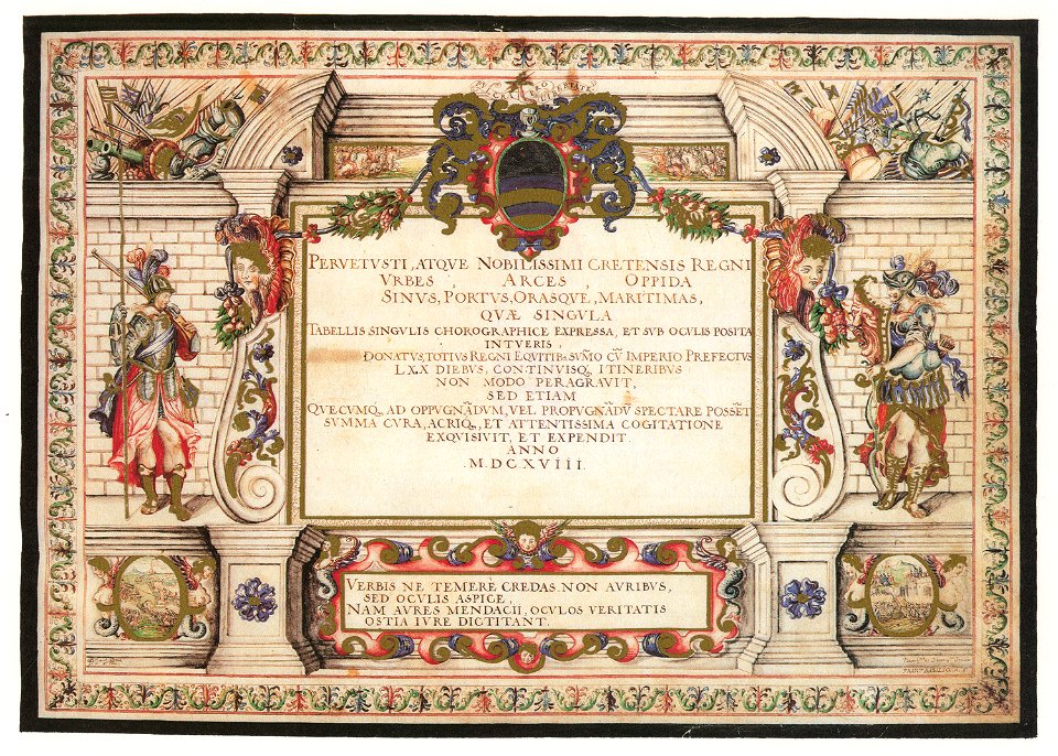Cretae Regnum, title page - Francesco Basilicata - 1618