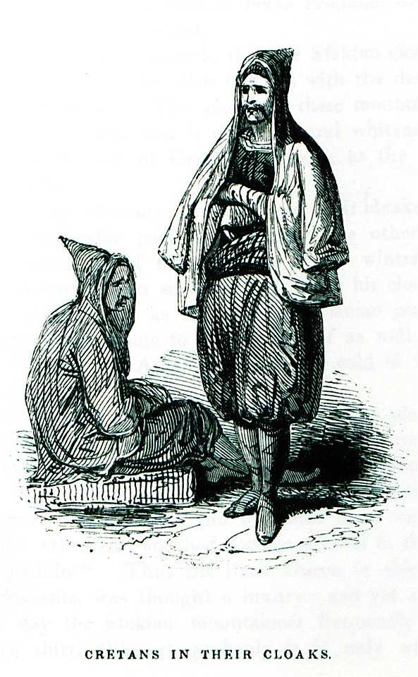 Cretans in their cloaks - Pashley Robert - 1837