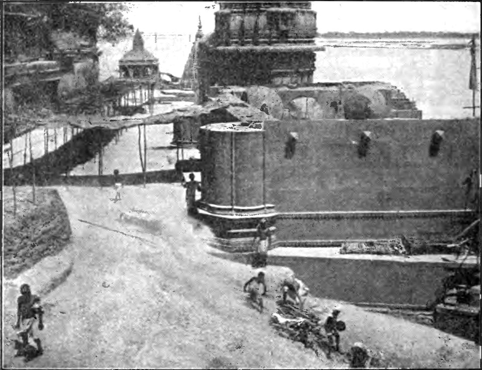 Cremation on the banks of the Ganges - Page 164 - History of India Vol 1 (1906)