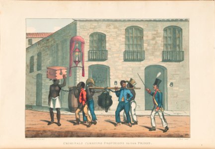 Criminals carrying provisions to the prison (2), da Coleção Brasiliana Iconográfica