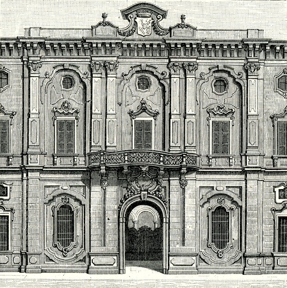 Cremona dettaglio del palazzo Stanga