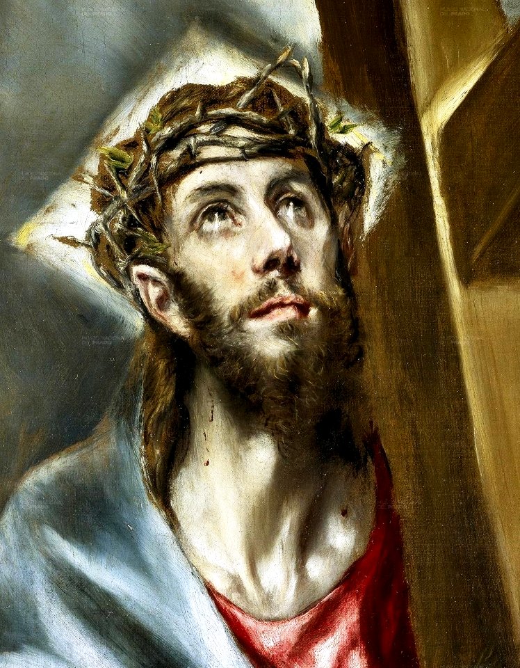 Cristo abrazado a la cruz (detalle)