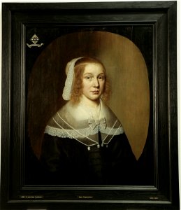 Crispijn van den Queborn - Portret van Sara Moerkerken (^) - 1696 (OK) - Museum Boijmans Van Beuningen
