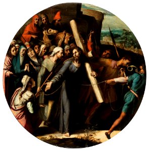 Cristo camino del Calvario, de Pedro de Campaña (Museo del Prado). Free illustration for personal and commercial use.