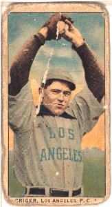 Criger, Los Angeles Team, baseball card portrait LCCN2008676988
