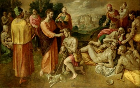 Crispin van den Broeck (1524-91) - Christ Healing the Sick - RCIN 405524 - Royal Collection