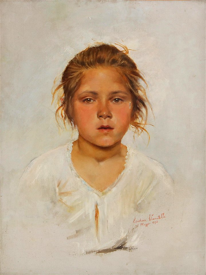 Cristina Vannutelli Portrait of a girl 1898