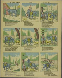 De ezel en de hond-Catchpenny print-PRENT 0133