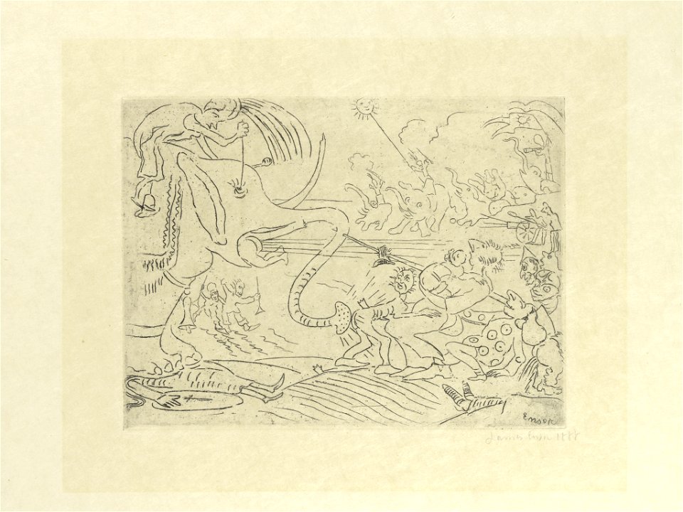 De grap van de olifant, James Ensor, Mu.ZEE Oostende, SM001398