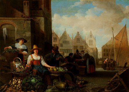 De groentemarkt Rijksmuseum SK-A-717