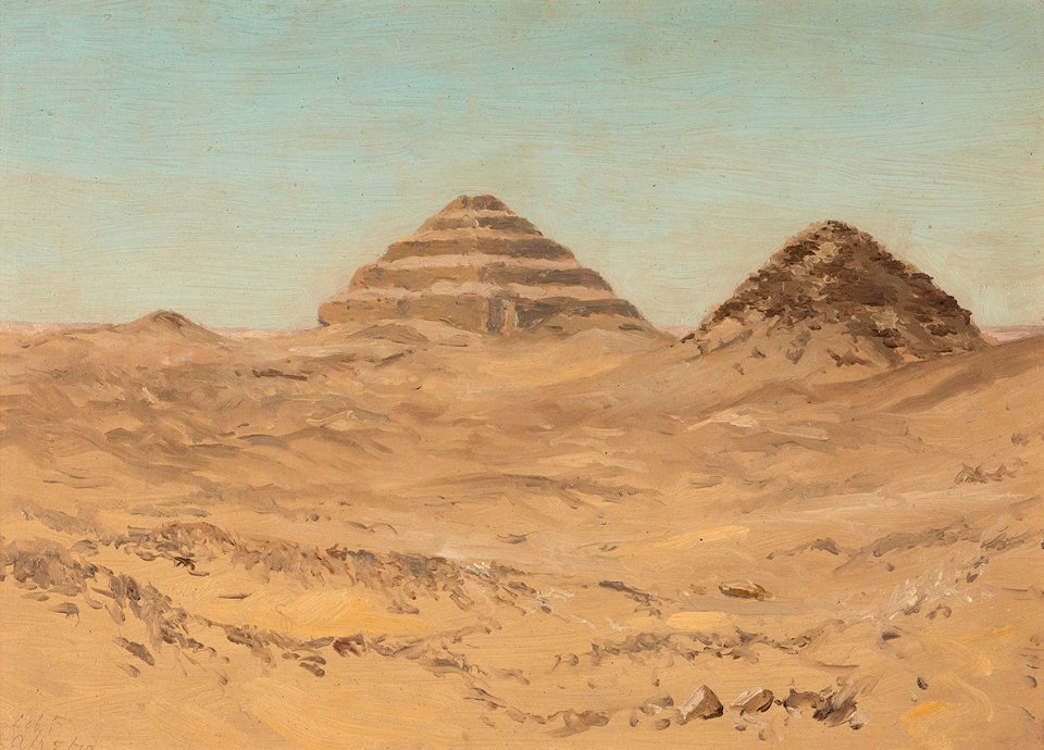 Pyramid of Sakkara by Lockwood de Forest, 1878