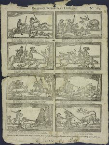 De groote vermakelyke harte-Jagt-Catchpenny print-Borms 0918