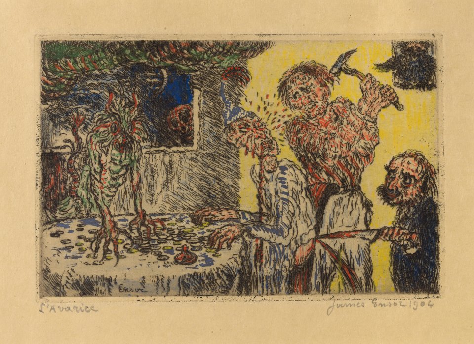 De gierigheid, James Ensor, Mu.ZEE Oostende, SM001462a