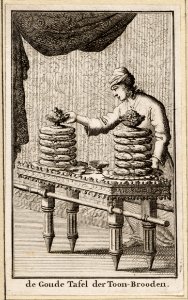 De goude tafel der troon-brooden, objectnr A 19807