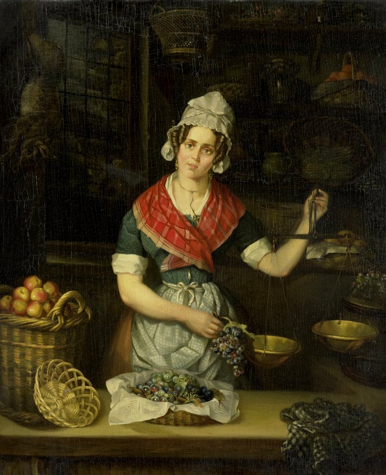 De fruitverkoopster Henrietta Christina Temminck (1813-1886)