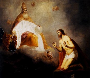 De Grebber-God Inviting Christ to Sit on the Throne at His Right Hand