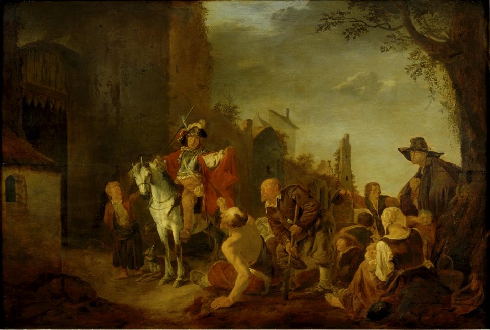 De heilige Martinus temidden der armen Centraal Museum 6925