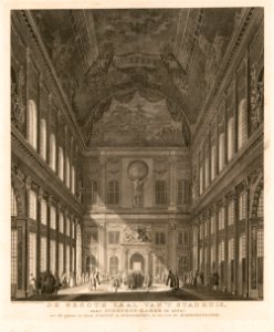 De groote zaal van't stadhuis, naar Schepens-Kamer te zien LCCN2004669522B