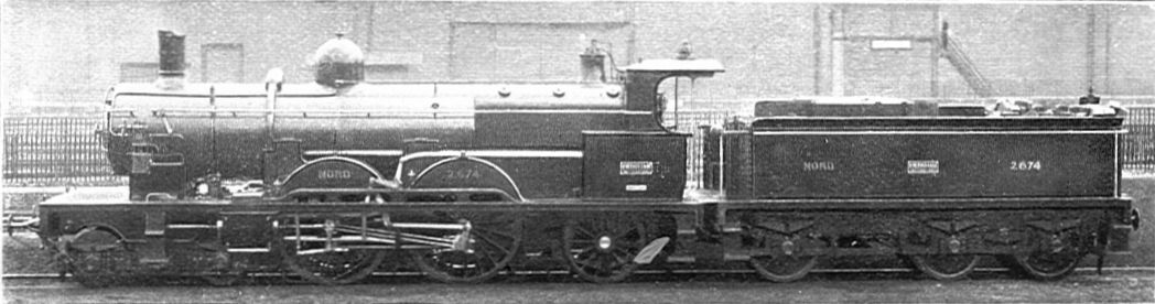 De Glehn compound locomotive 2674, Nord railway, France (Howden, Boys' Book of Locomotives, 1907)