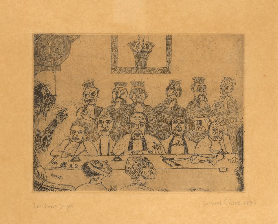 De goede rechters, James Ensor, Mu.ZEE Oostende, SM001429