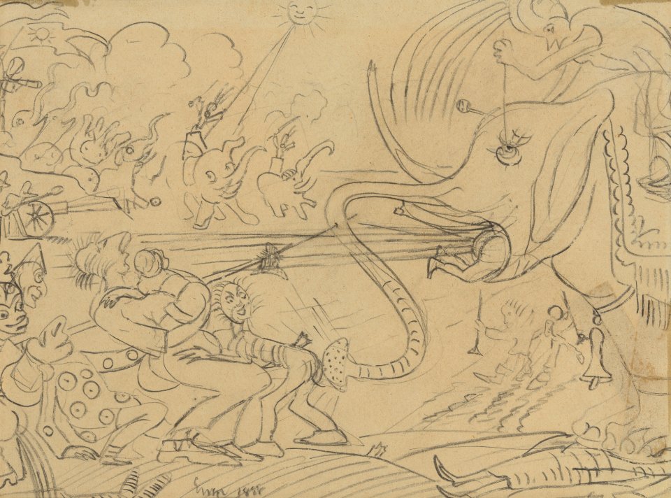 De grap van de olifant, James Ensor, Mu.ZEE Oostende, SM000716