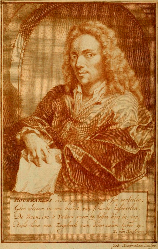 De Groote Schouburgh Der Nederlantsche Konstschilders En Schilderessen 1718 vol 1 author's portrait