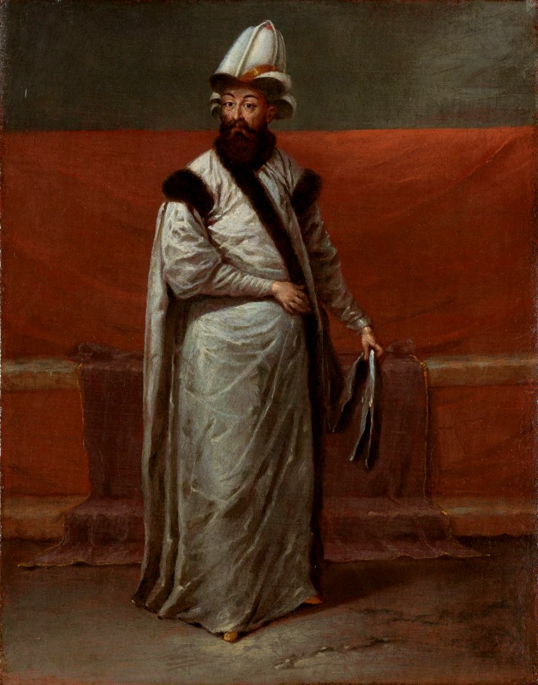 De grootvizier Nevşehirli Damat Ĭbrahim Pasa Rijksmuseum SK-A-2017
