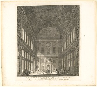 De groote zaal van't stadhuis, naar Schepens-Kamer te zien LCCN2004669522