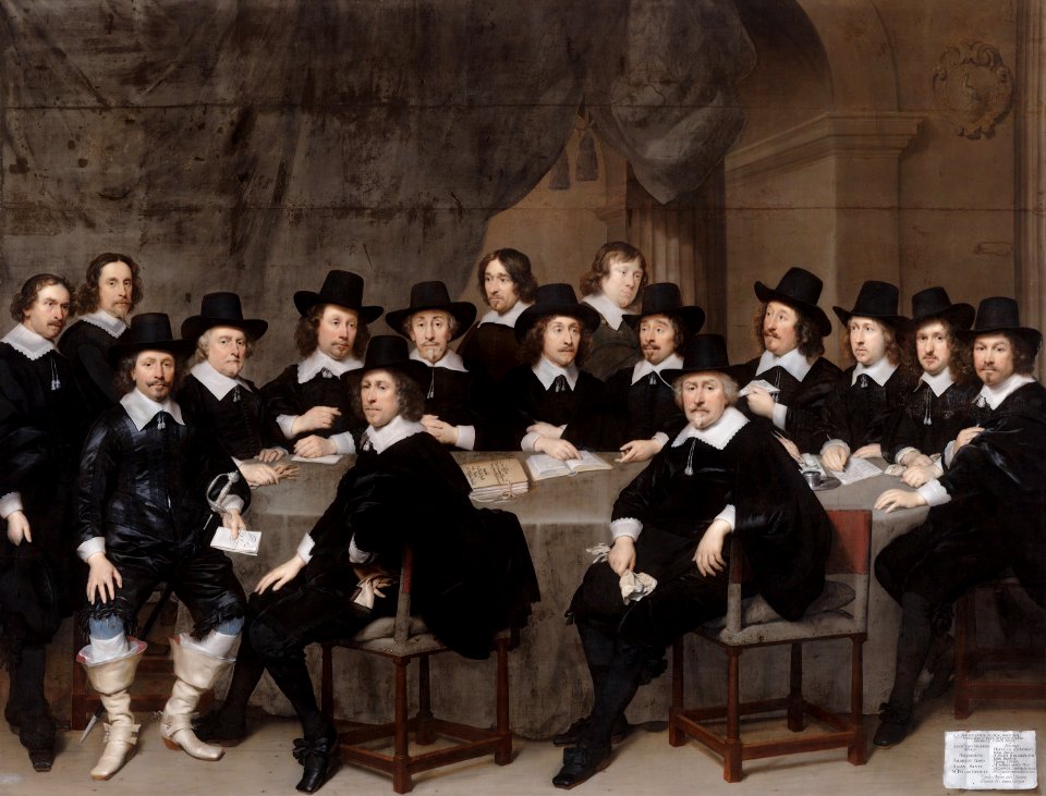 De Haagse magistraten, 1647, door Cornelis Jonson van Ceulen (I)