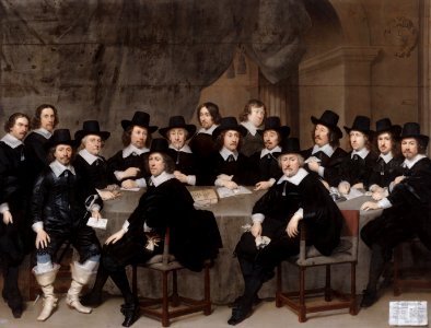 De Haagse magistraten, 1647, door Cornelis Jonson van Ceulen (I)