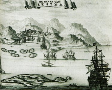 De Haven van Lesina - Dapper Olfert - 1688