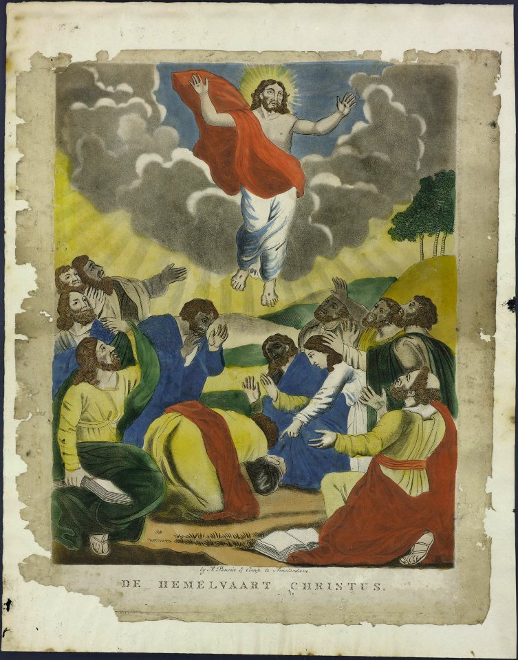 De hemelvaart Christus-Catchpenny print-Borms 0476