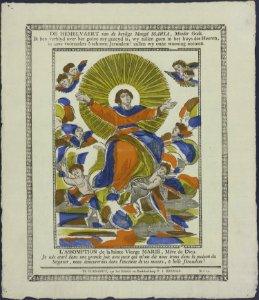 De hemelvaert van de heylige maegd Maria, moeder Gods-Catchpenny print-Borms 0109