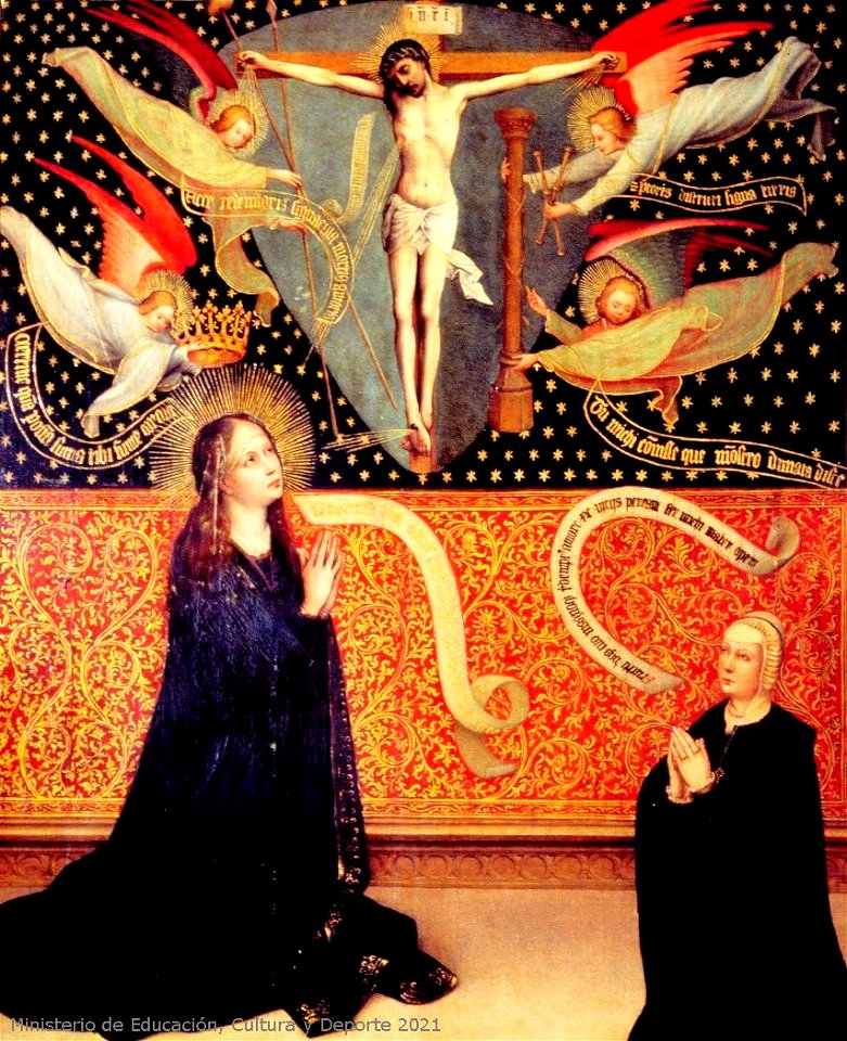 Cristo crucificado adorado por la Virgen y donante, 1450(ca), 03034