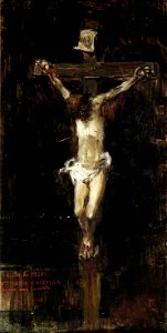 Cristo crucificado, de Francisco Domingo Marqués (Museo del Prado, Madrid). Free illustration for personal and commercial use.