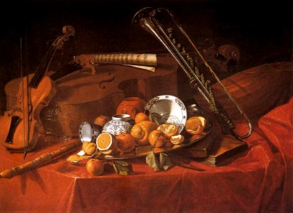 Cristoforo Munari - Still-Life with Musical Instruments - WGA16334