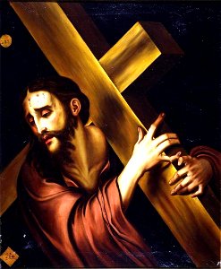 Cristo con la cruz, copia de un original de Luis de Morales (Real Academia de Bellas Artes de San Fernando)
